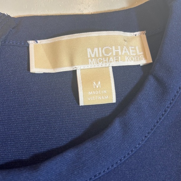 Michael Kors navy blue midi dress size medium - Picture 9 of 12